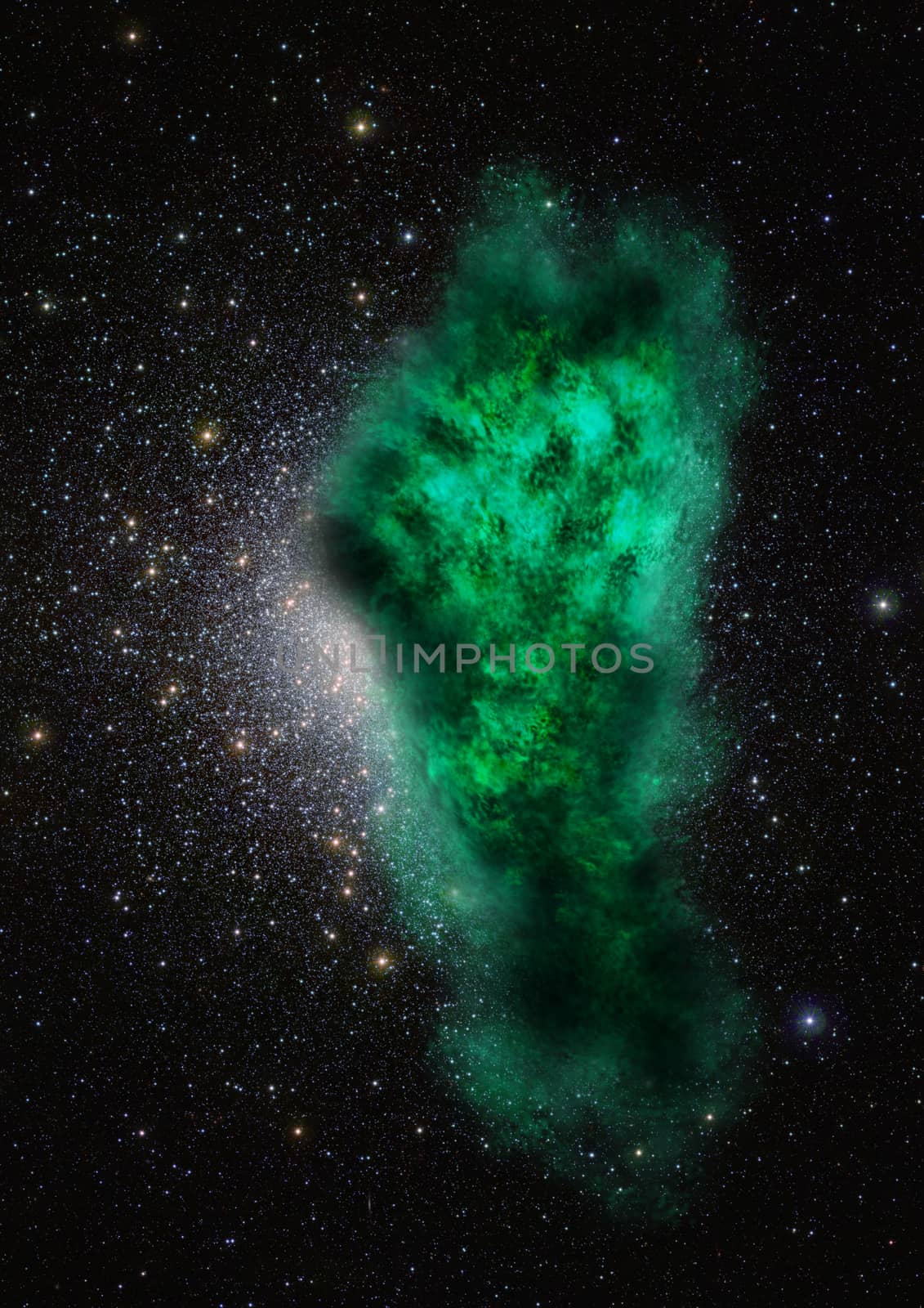Star field in space a nebulae and a gas congestion. "Elements of this image furnished by NASA".
