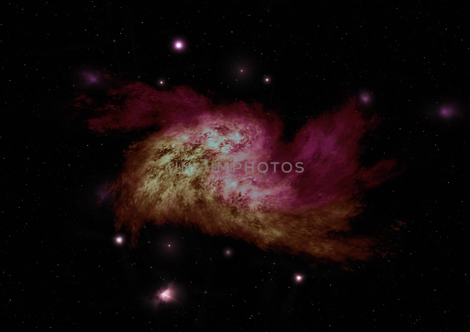 Star field in space a nebulae and a gas congestion. "Elements of this image furnished by NASA".