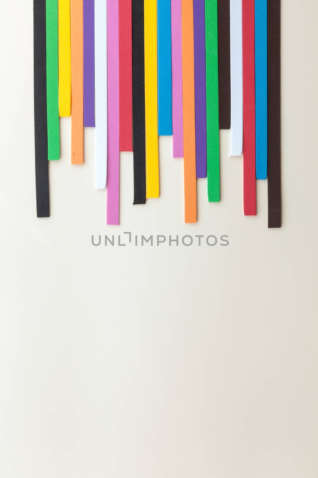 Creative colorful chart on a light background