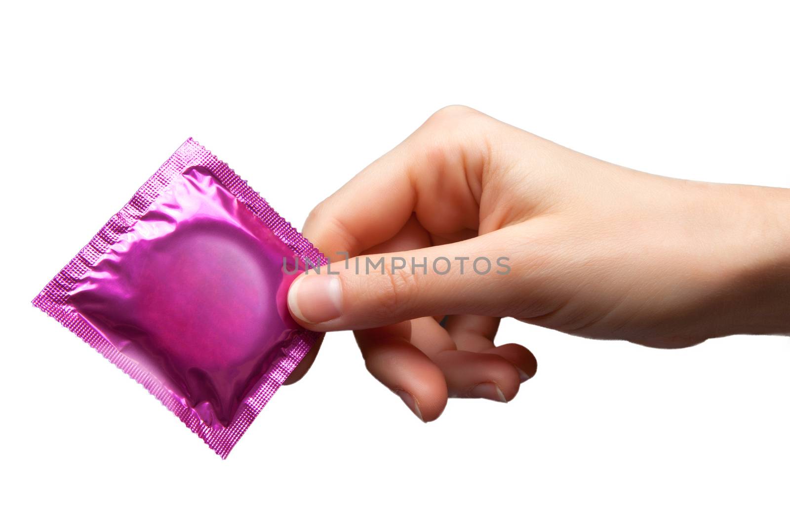 condom in hand