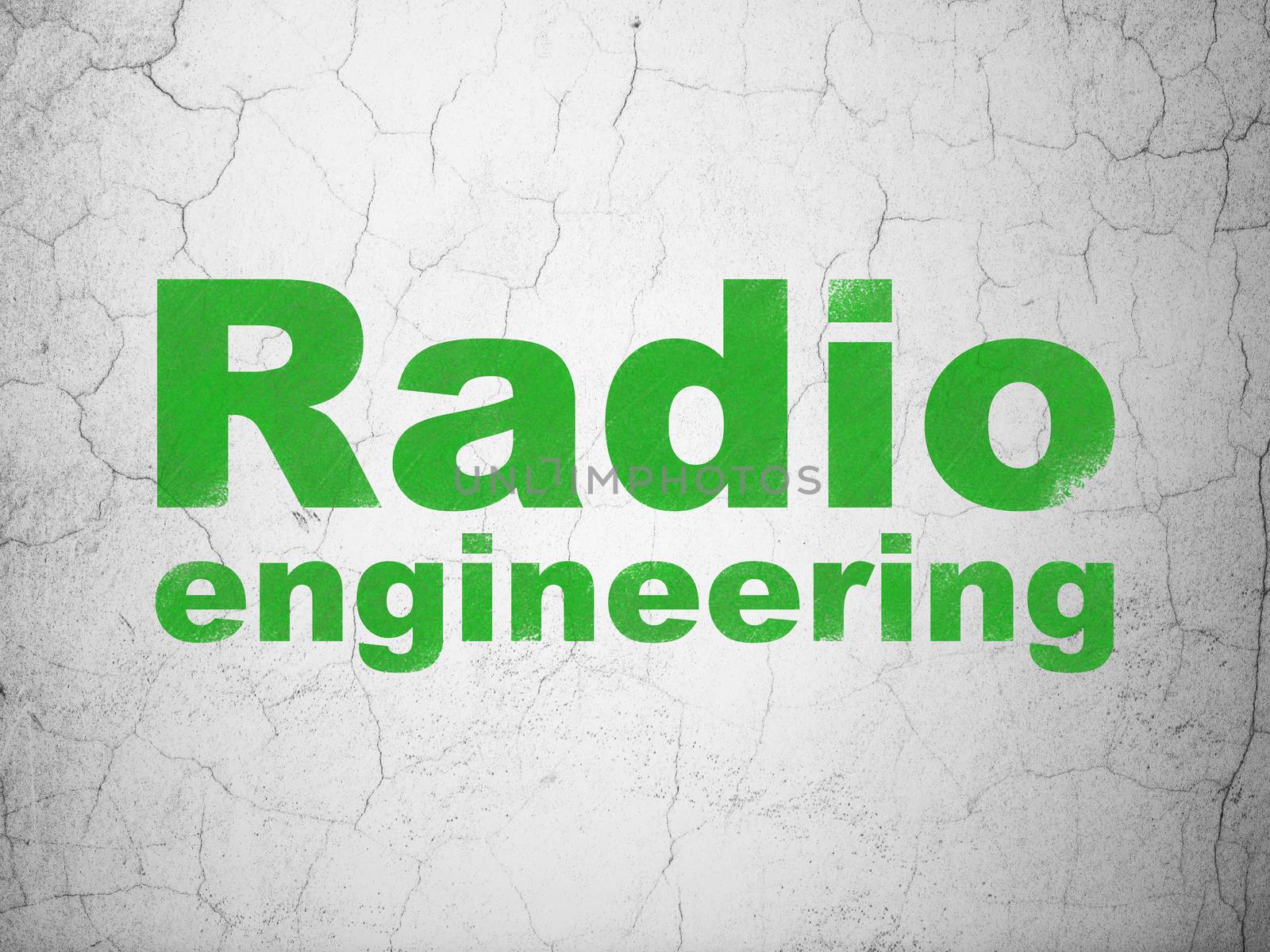 Science concept: Radio Engineering on wall background by maxkabakov