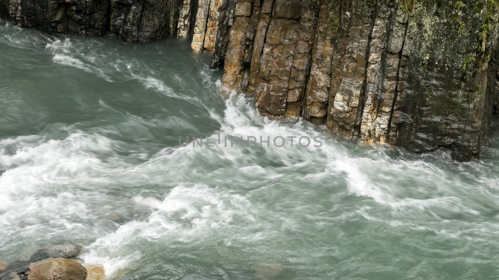 The beautiful of Cijiawan river in Taichung, Taiwan.