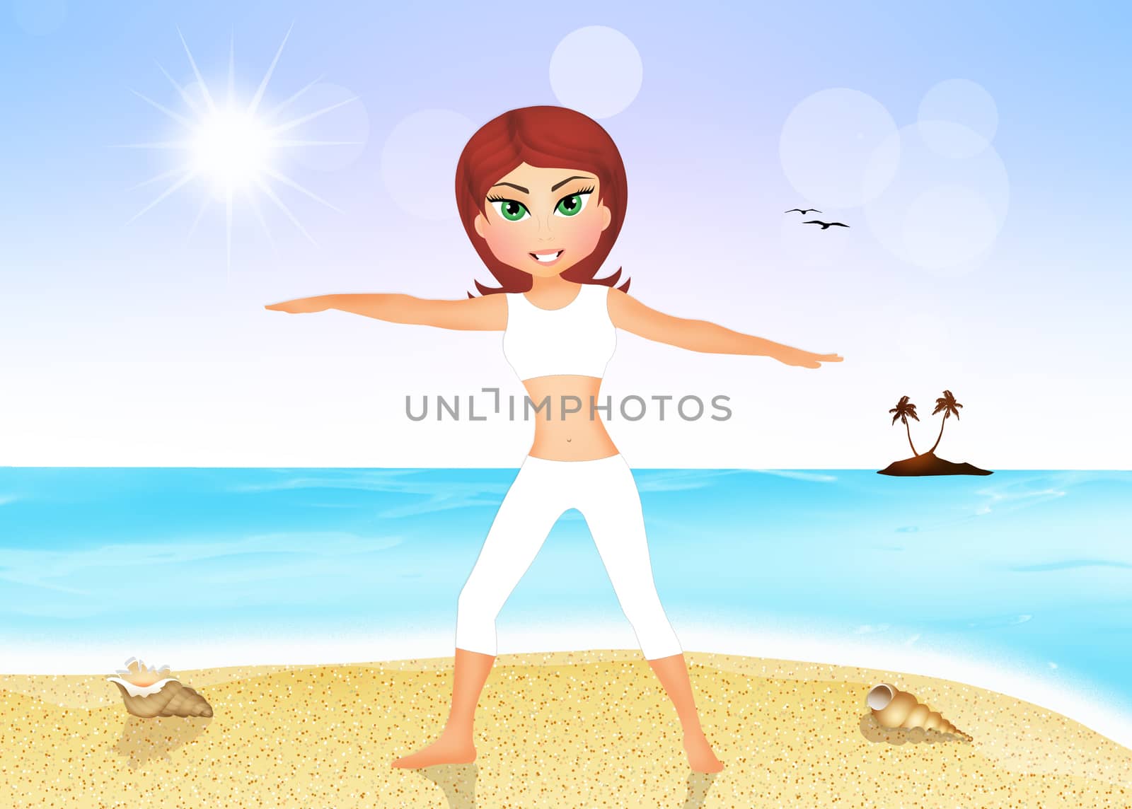 exercises on the beach by adrenalina