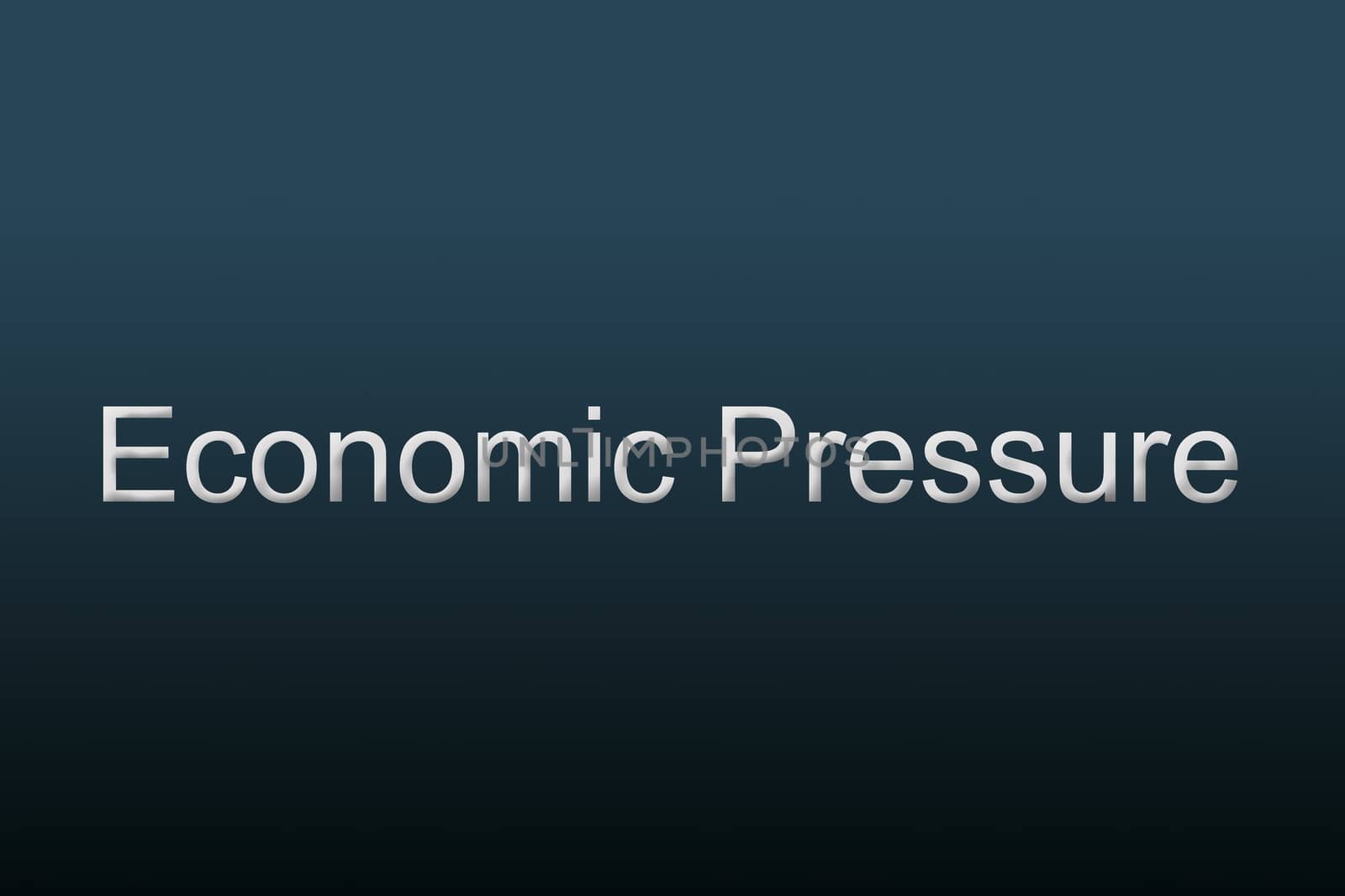 Economic Pressure written against a blue background to understand a financial concept