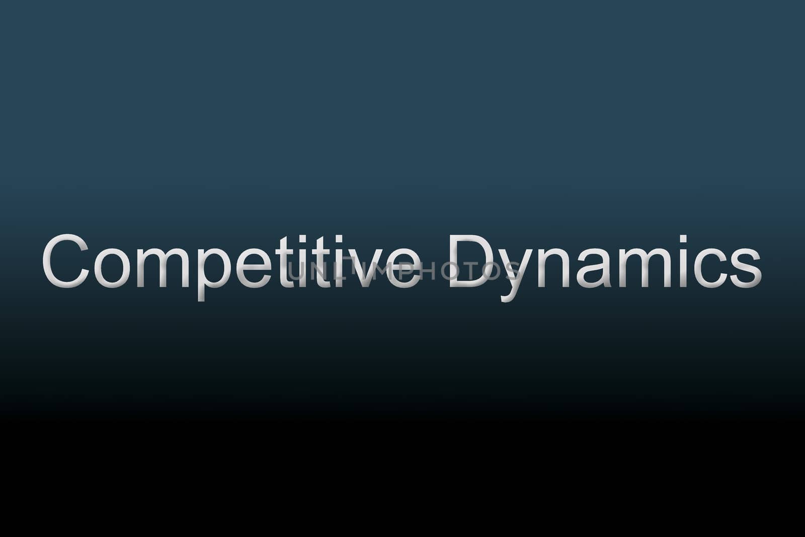 Competitive Dynamics written against a blue background to understand a financial concept