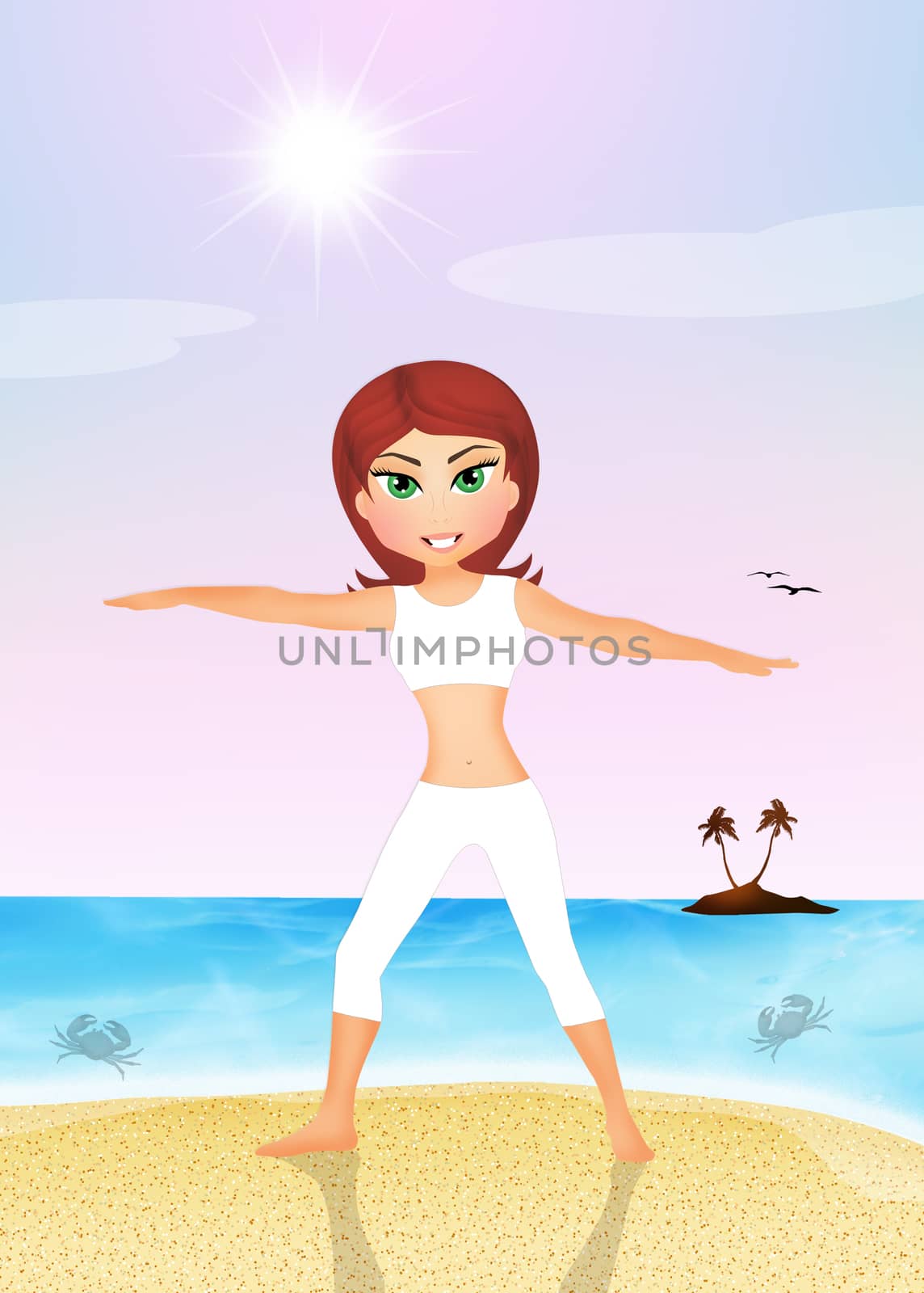 exercises on the beach by adrenalina