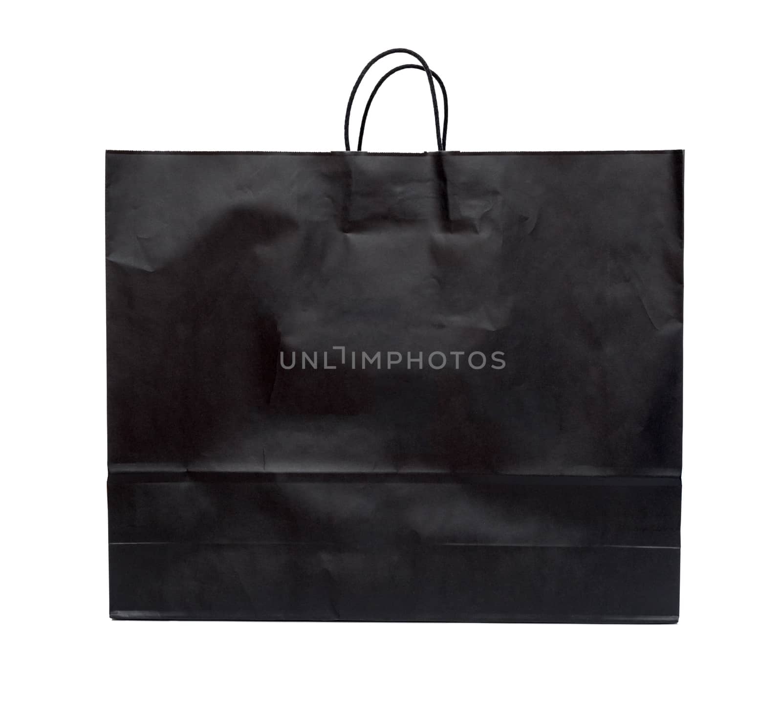 Black shopping bag on a white background by DNKSTUDIO