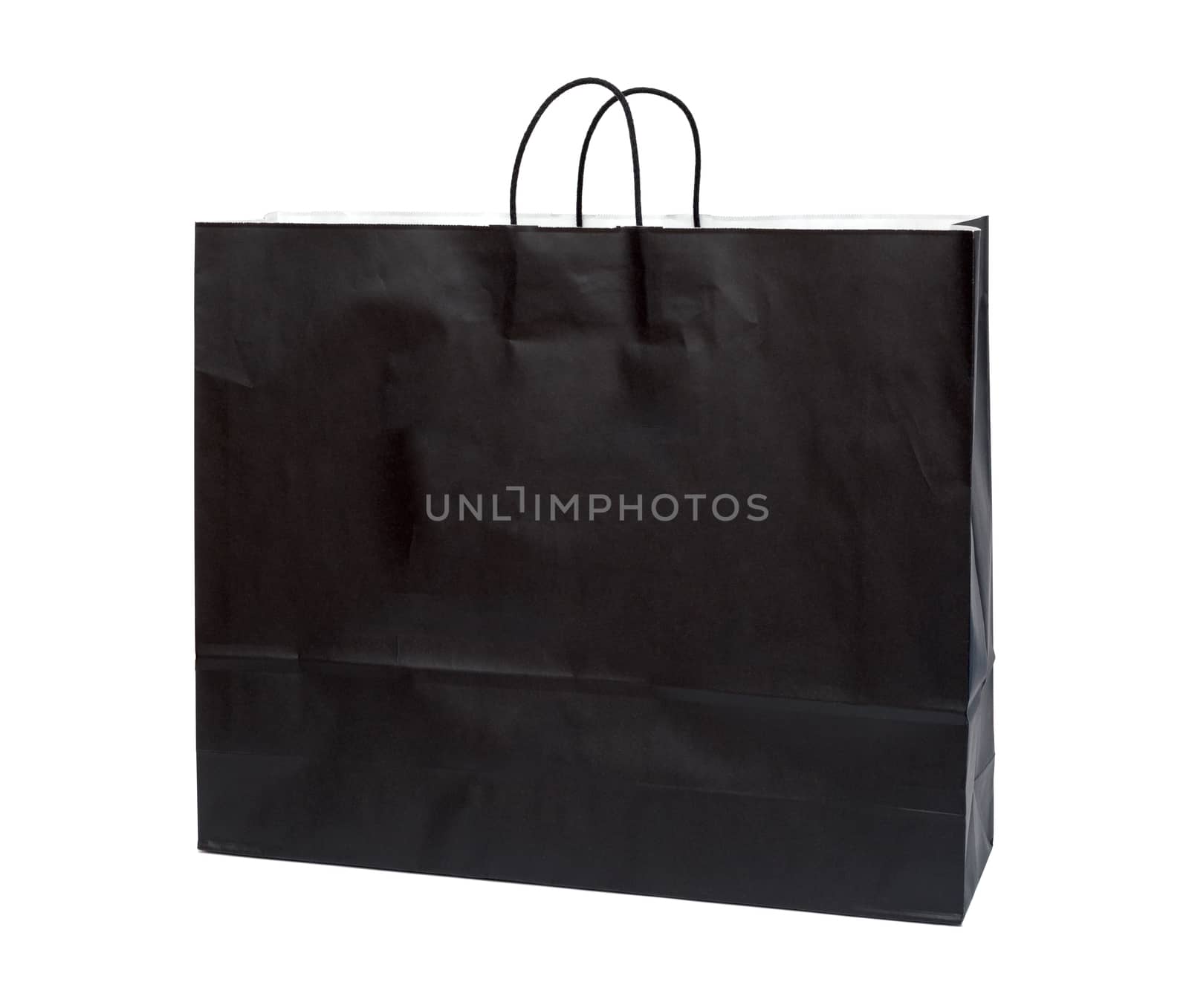Black shopping bag on a white background by DNKSTUDIO
