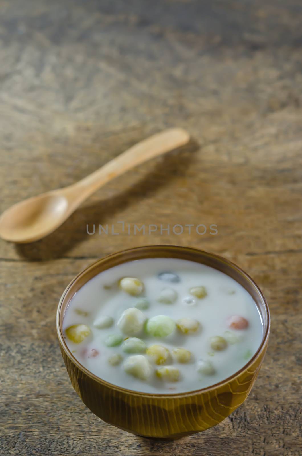 Bua Loy (Rice Dumplings in Coconut Milk) asian dessert