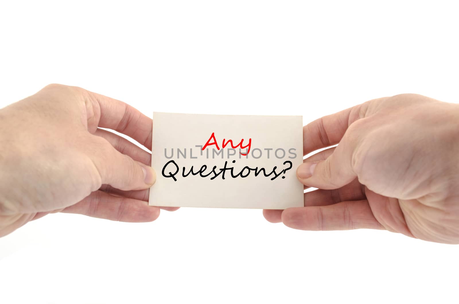 Any questions text concept by eenevski