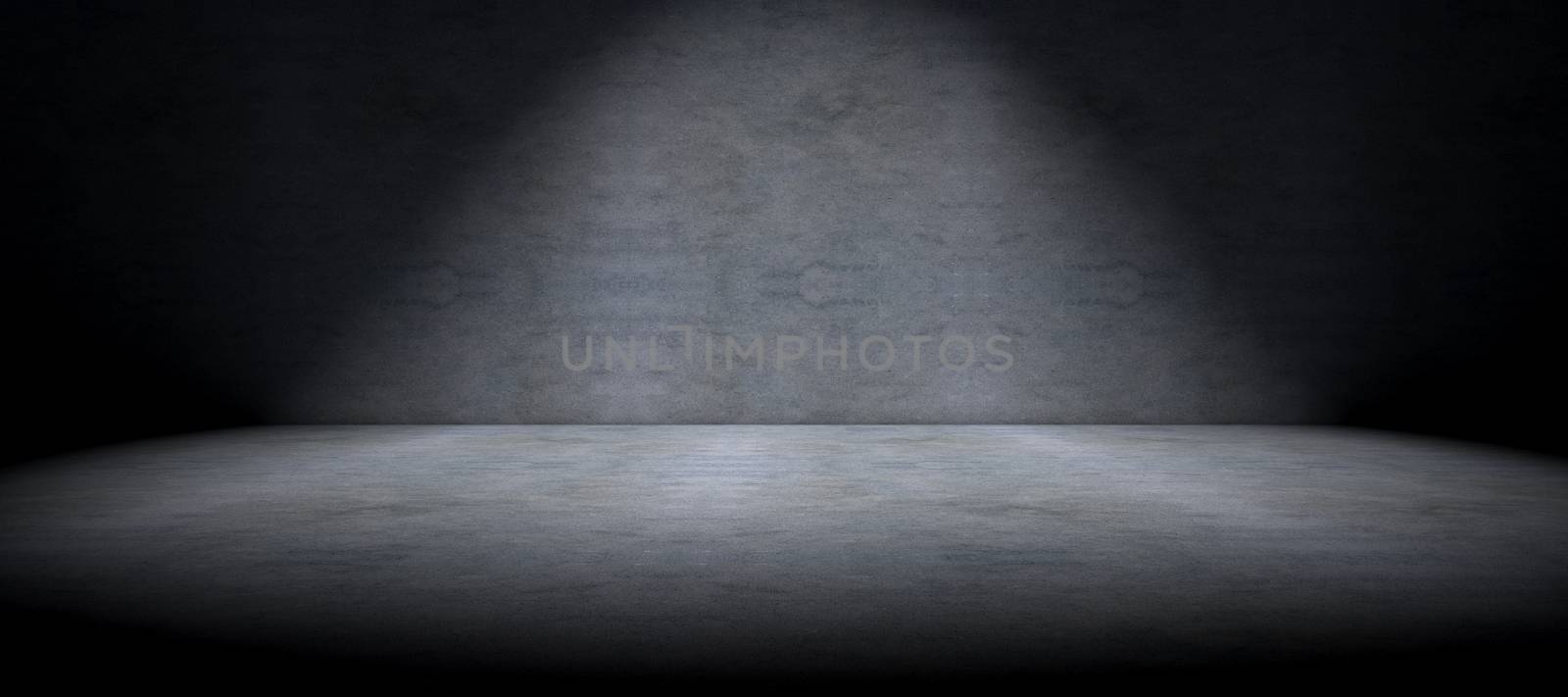 Cement floor background and spot light