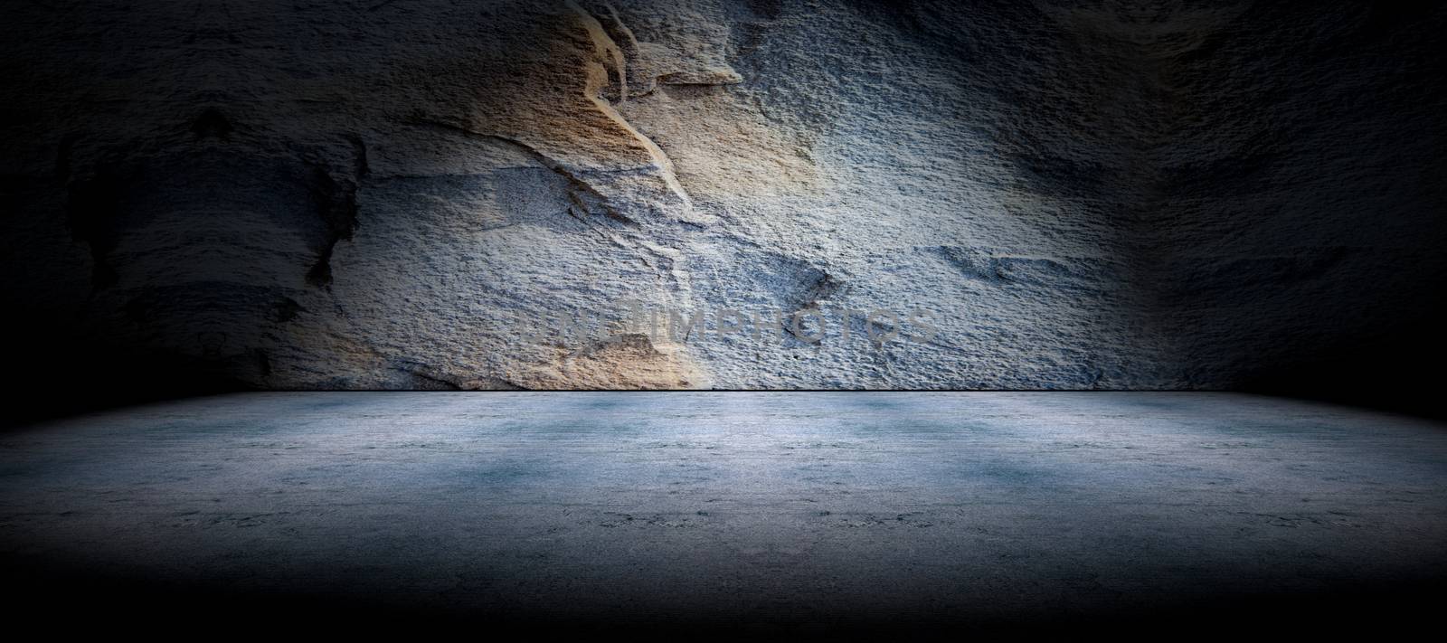 Concrete and rock floor background by carloscastilla