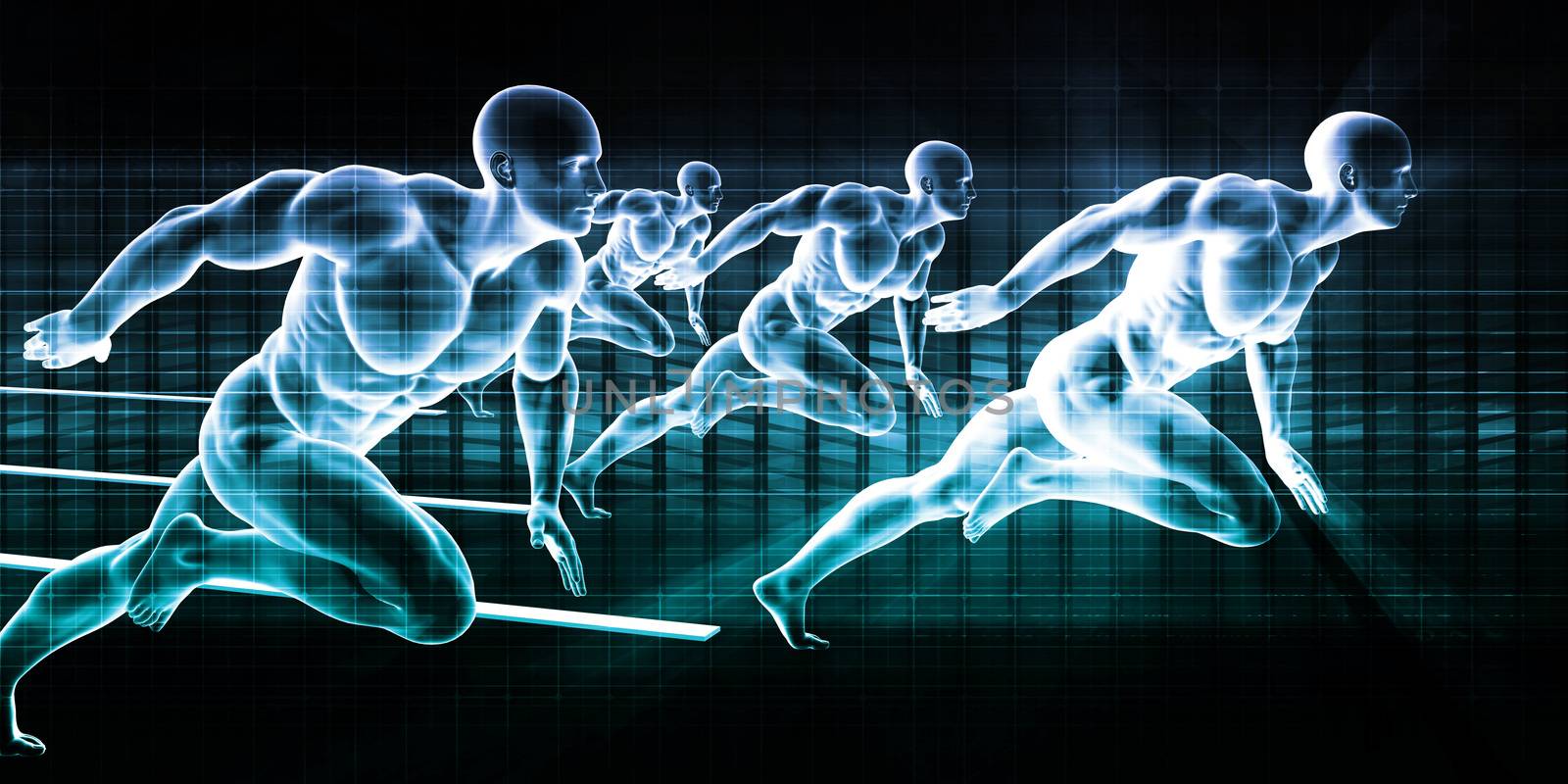 Abstract World Technology Business as a Background