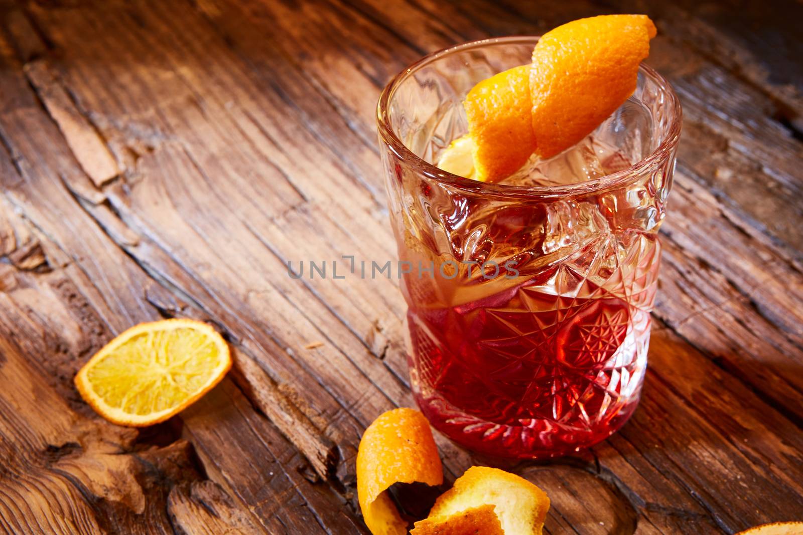 Old fashioned cocktail  by sarymsakov