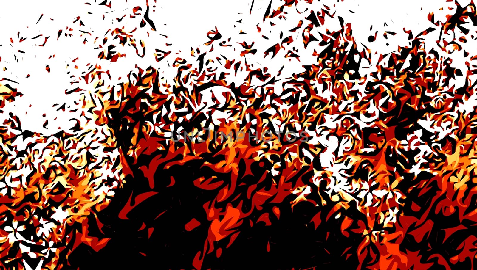 red hot fire abstract pattern with white background by Timmi