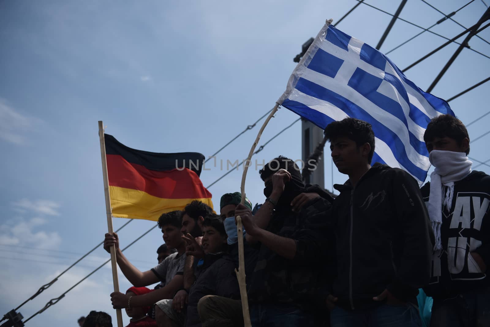 GREECE-IDOMENI-BORDER CLASHES by newzulu