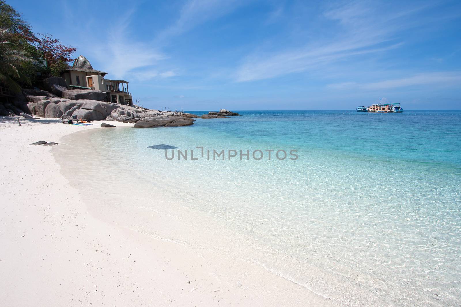 Sea at Nang Yuan island, Koh Tao, Thailand.