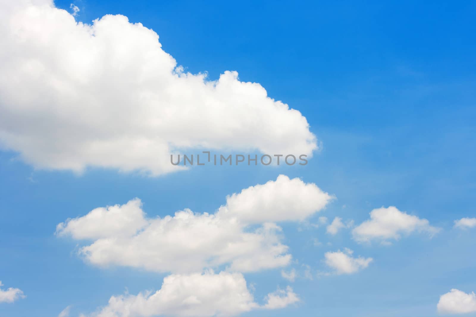 blue sky with cloud closeup