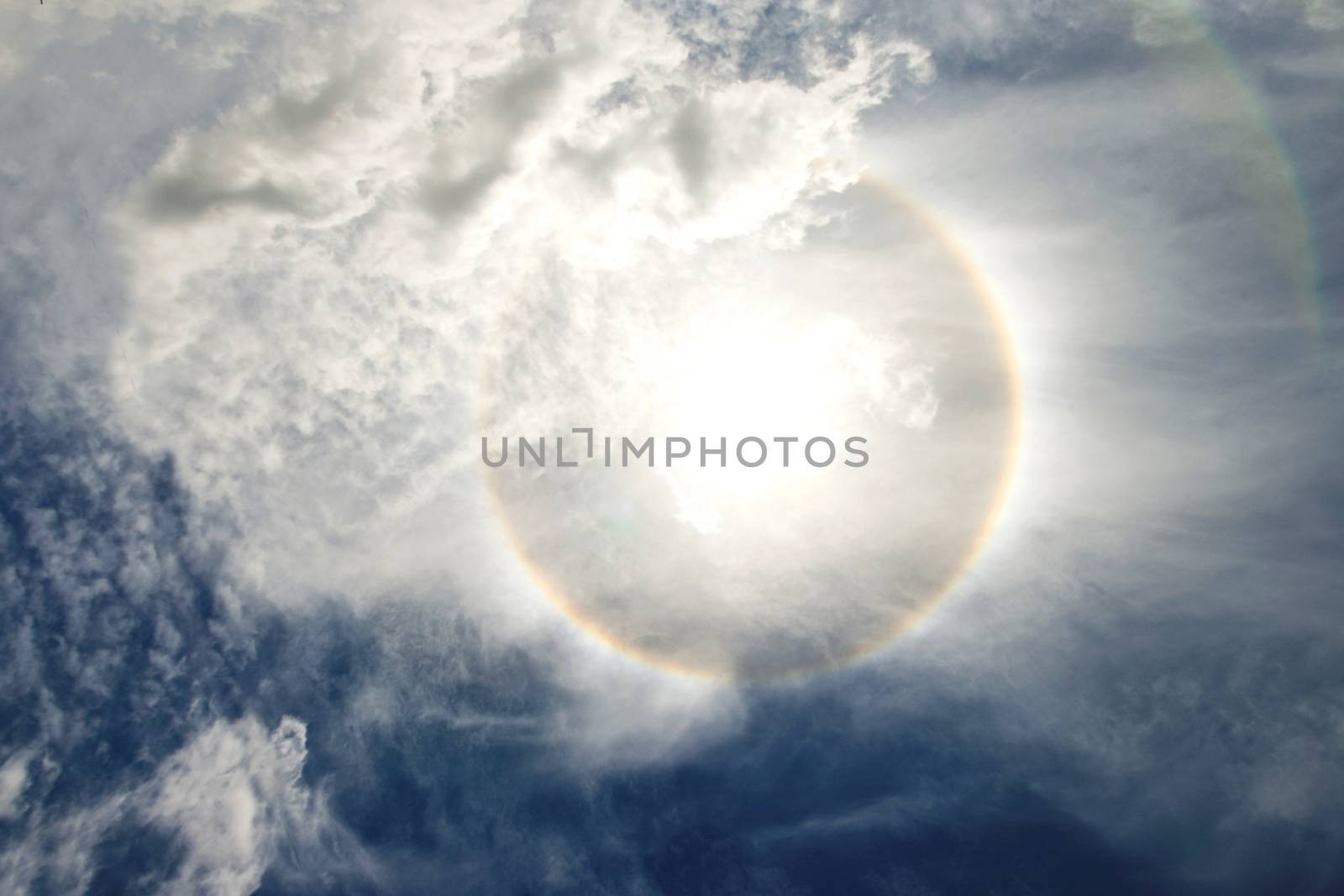 sun halo  circular rainbow