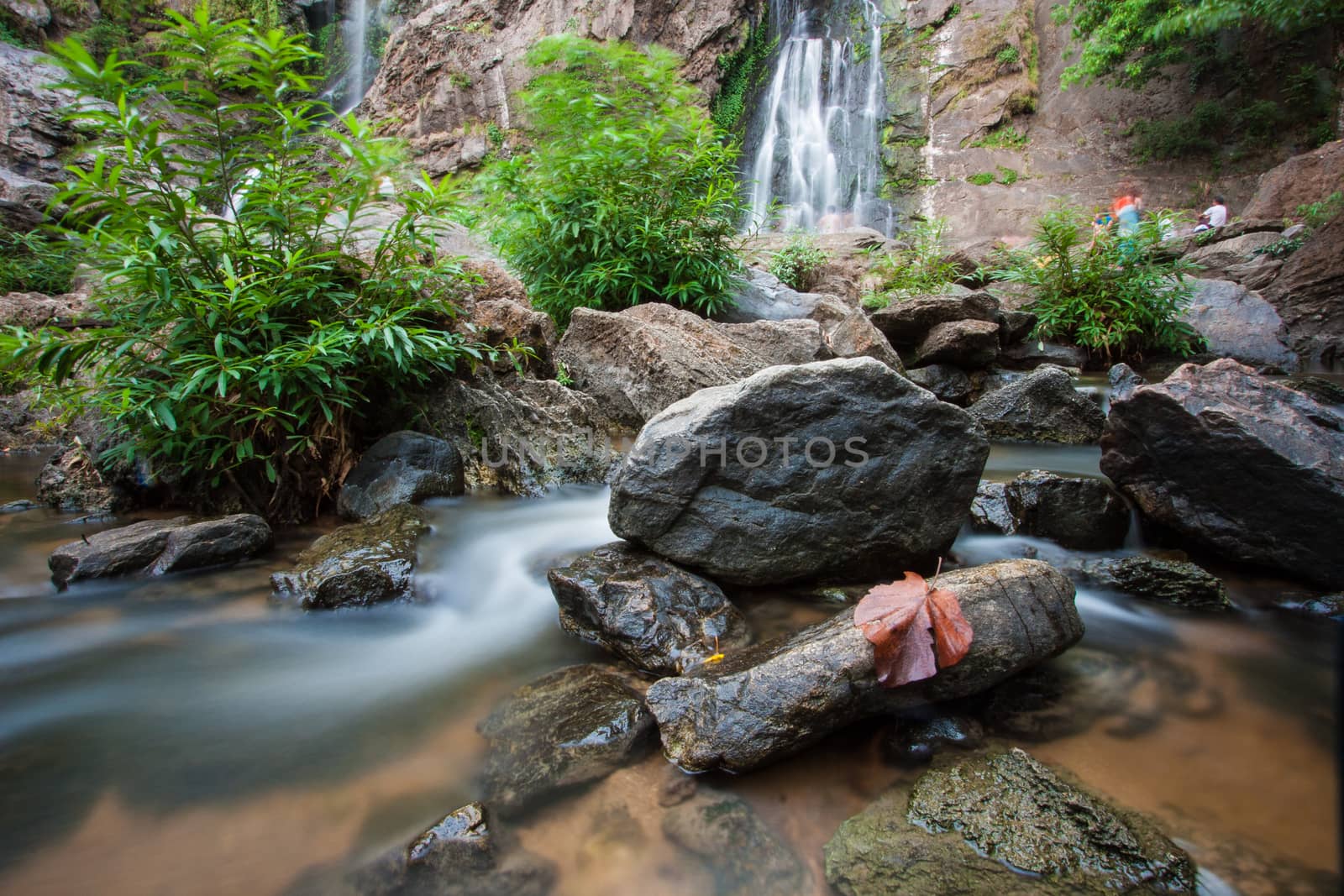 Klonglan waterfall.Beautiful waterfall of Kampangpet Province,Thailand