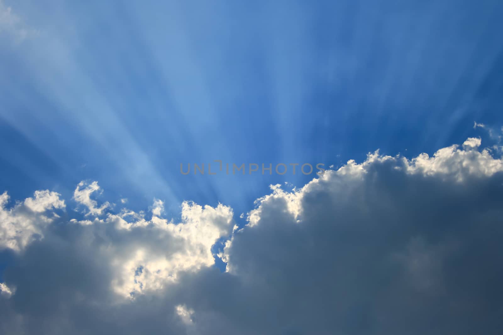 Sky with sunray by pkproject
