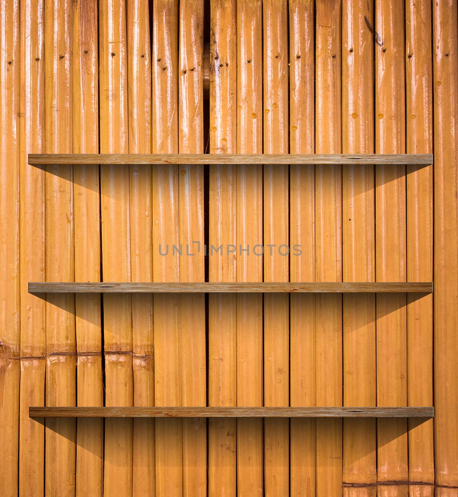 Wooden book Shelf background