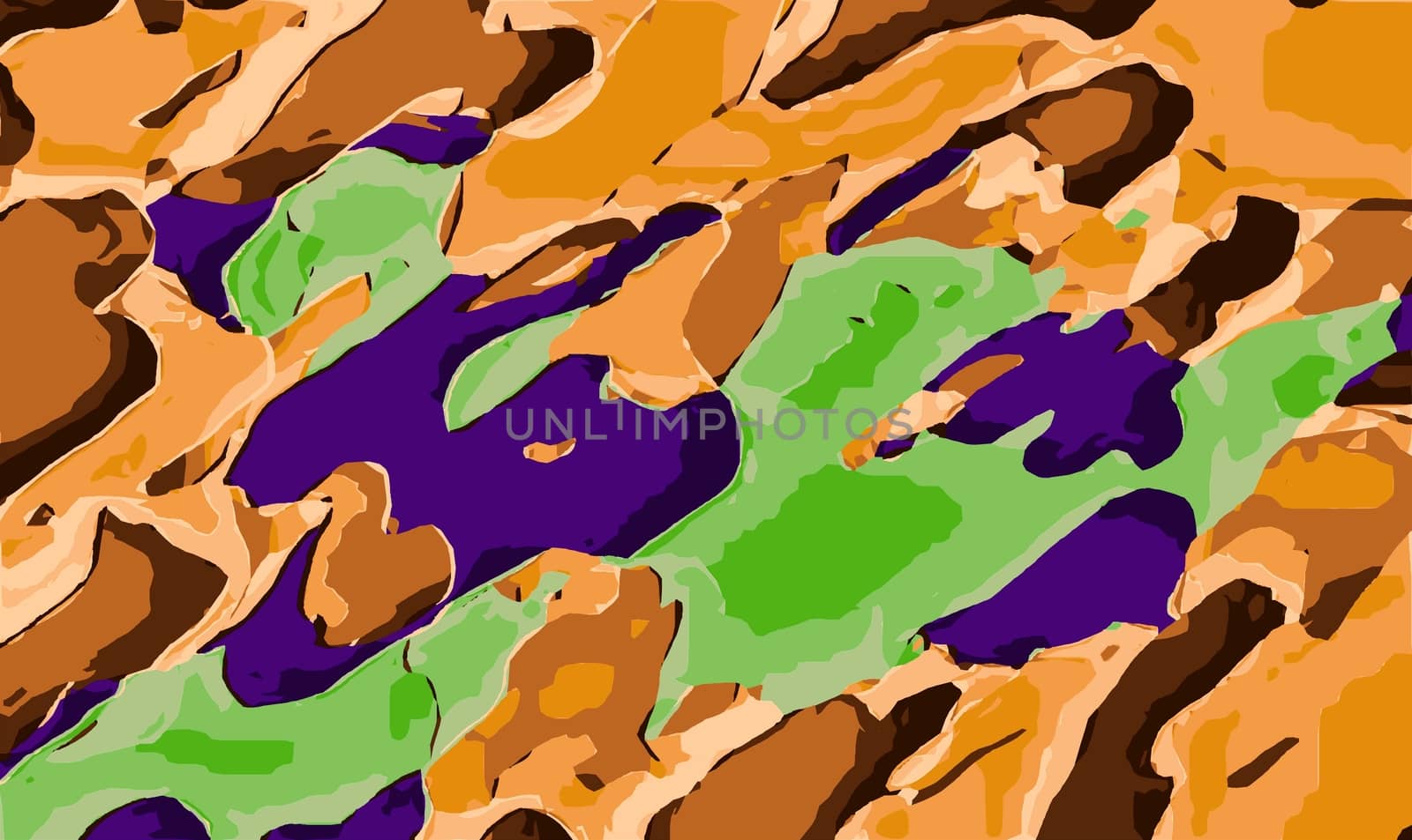 brown purple and green camouflage painting abstract background by Timmi