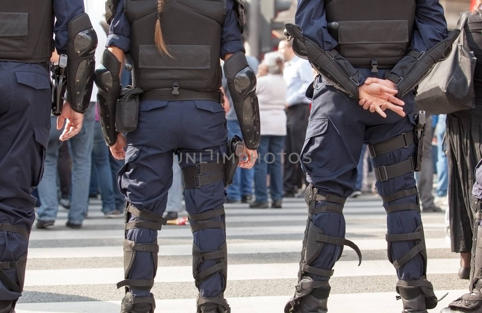 Police officers on duty. Counter-terrorism.