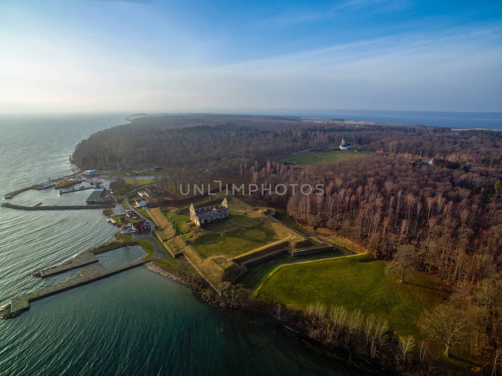 Ancient casle ruins from up high