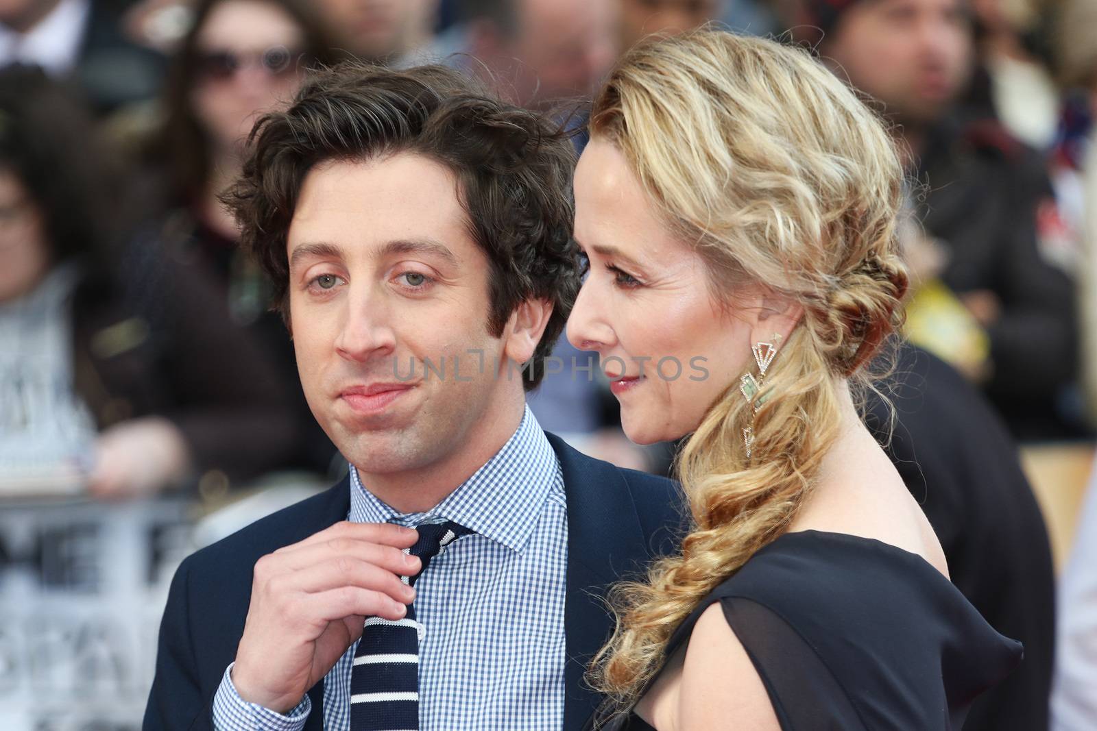 ENGLAND, London: Simon Helberg attends the Florence Foster Jenkins premiere, on April 12, 2016, at the Odeon Leicester Square.The film stars Meryl Streep, who plays Florence Foster Jenkins, Hugh Grant, and Simon Helberg. It is based on the real life story of an heiress who wanted to become an opera singer,despite having a horrible voice. 
