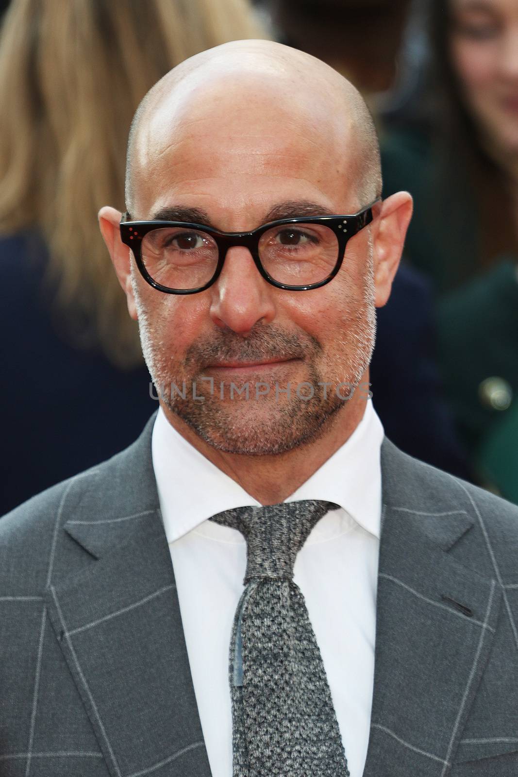 ENGLAND, London: Stanley Tucci attends the Florence Foster Jenkins premiere, on April 12, 2016, at the Odeon Leicester Square.The film stars Meryl Streep, who plays Florence Foster Jenkins, Hugh Grant, and Simon Helberg. It is based on the real life story of an heiress who wanted to become an opera singer,despite having a horrible voice. 