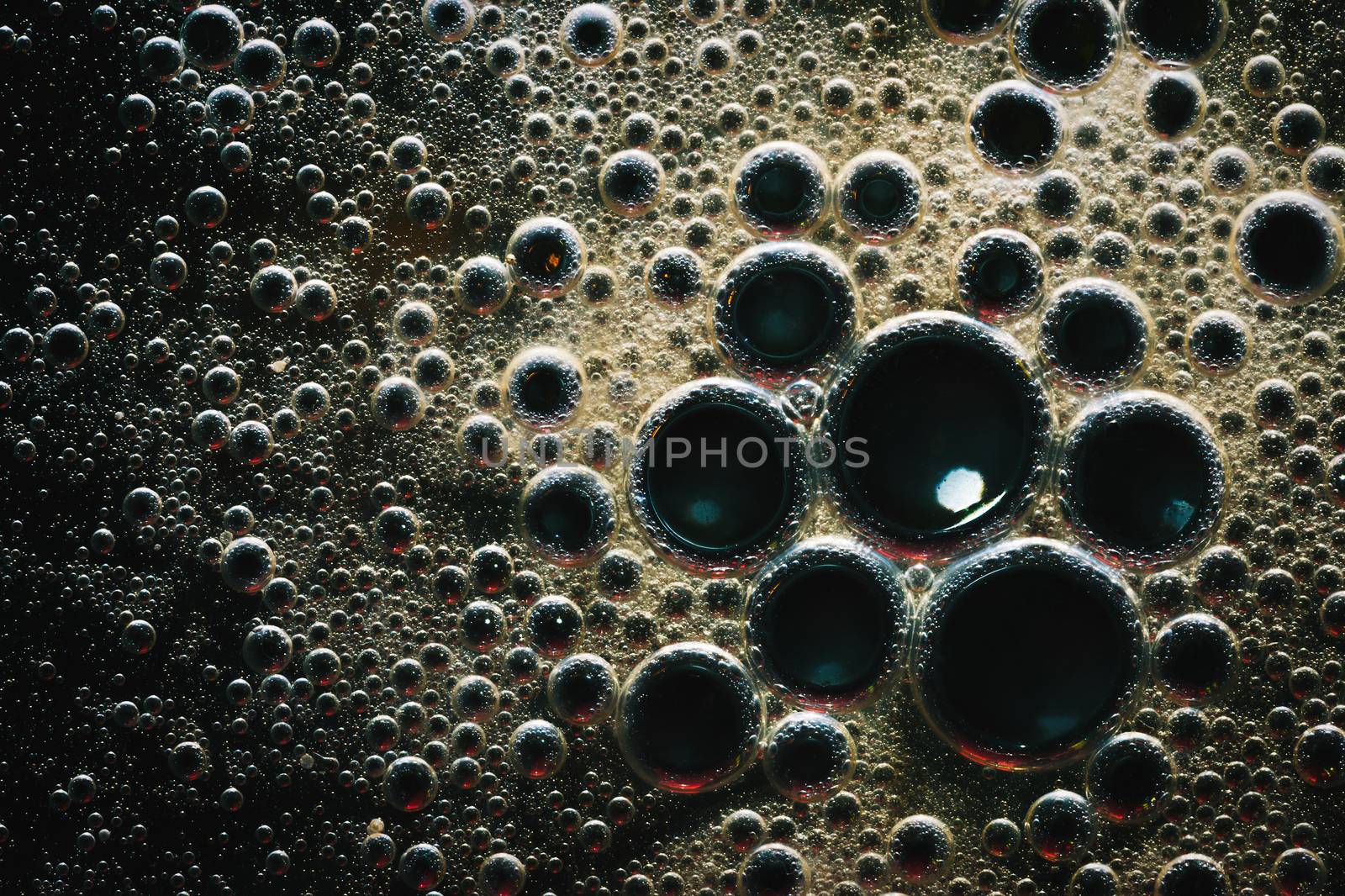 macro oil bubbles abstract light dark background