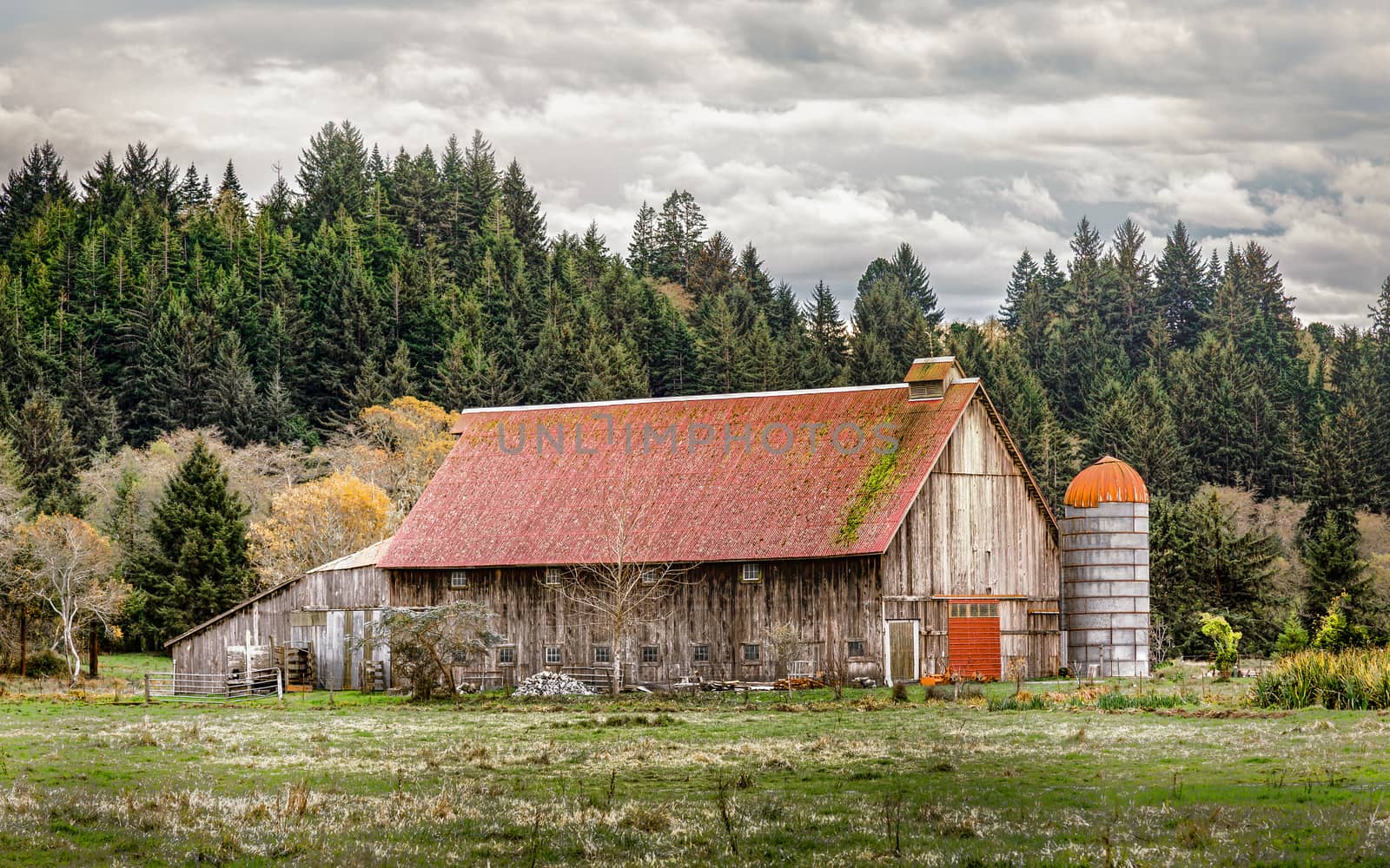 An old barn, landscape, Color Image, USA