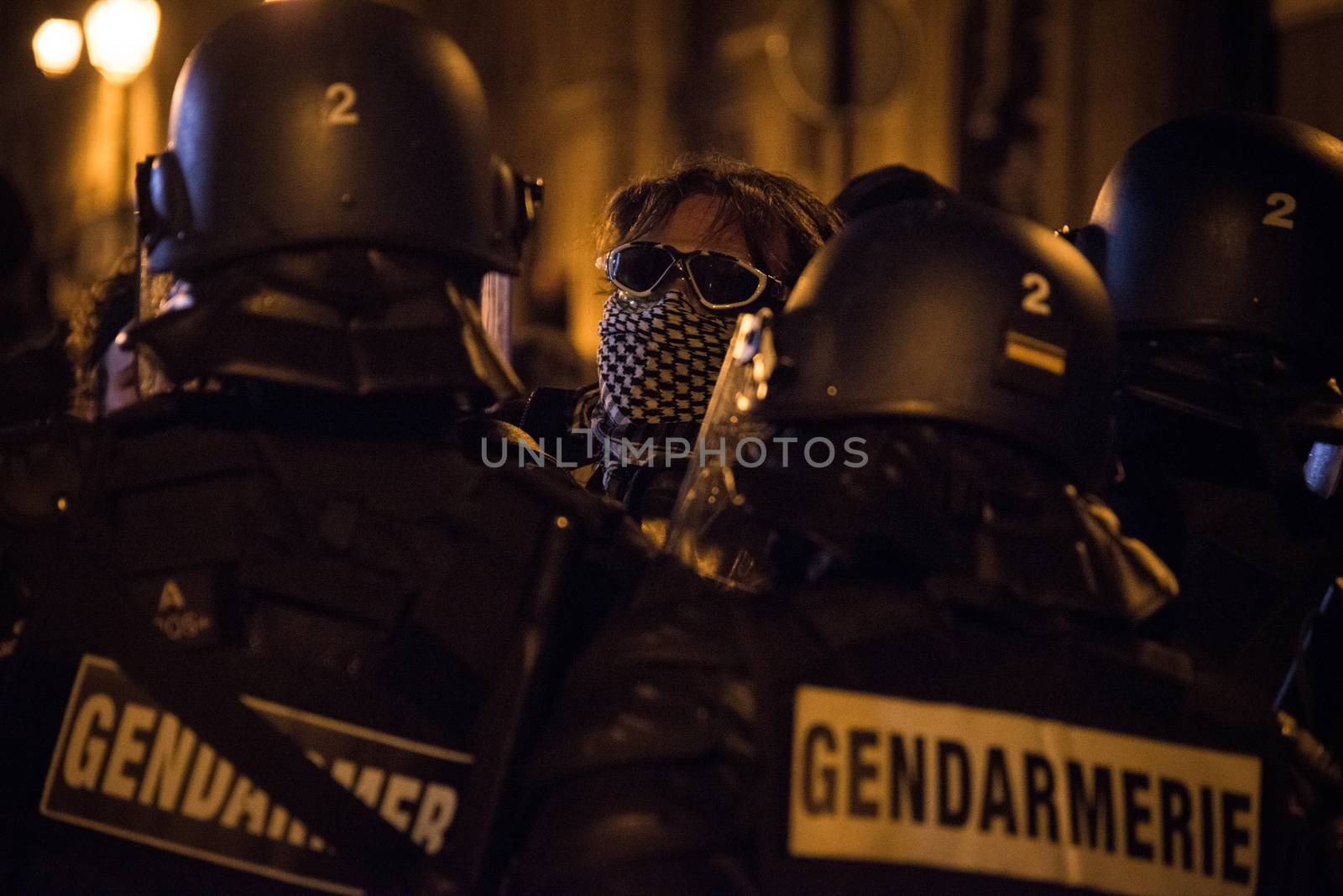 FRANCE - LABOUR - LAW - PROTEST - NIGHT by newzulu