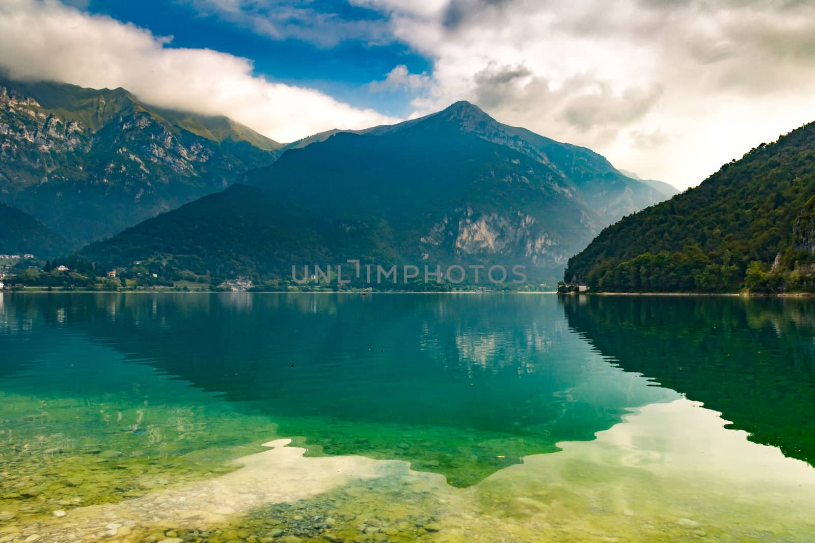 Ledro lake in Italy is called the blue lake