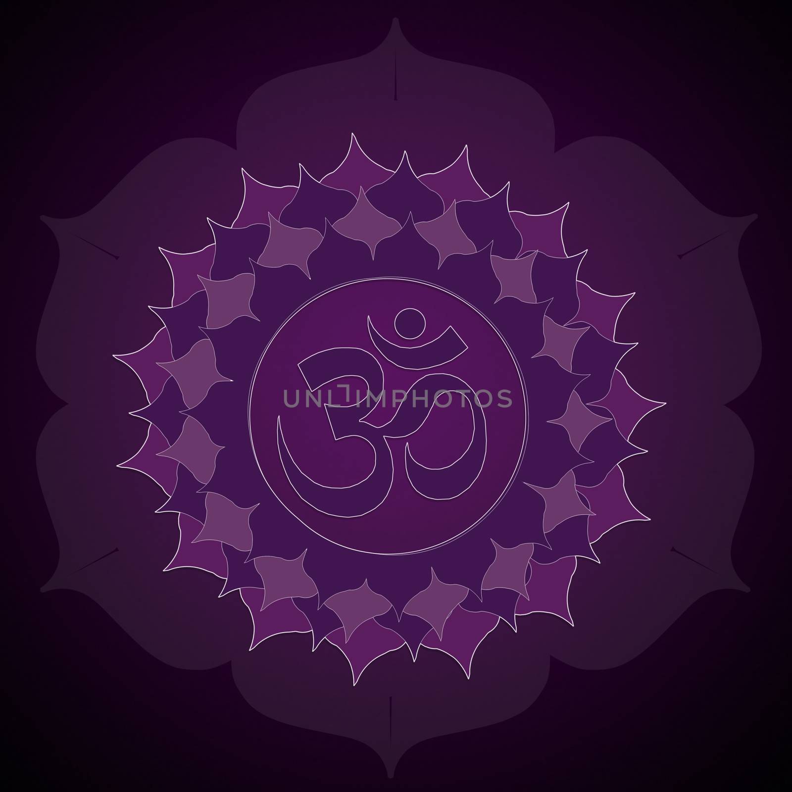 illustration of Crown Chakra