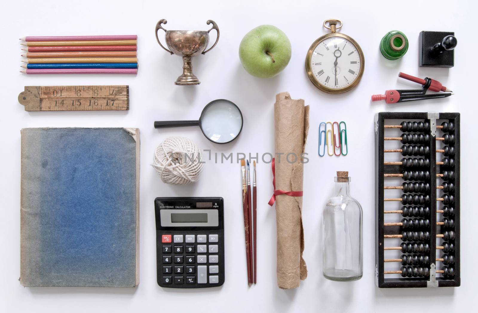 Various vintage items relating to education and research 