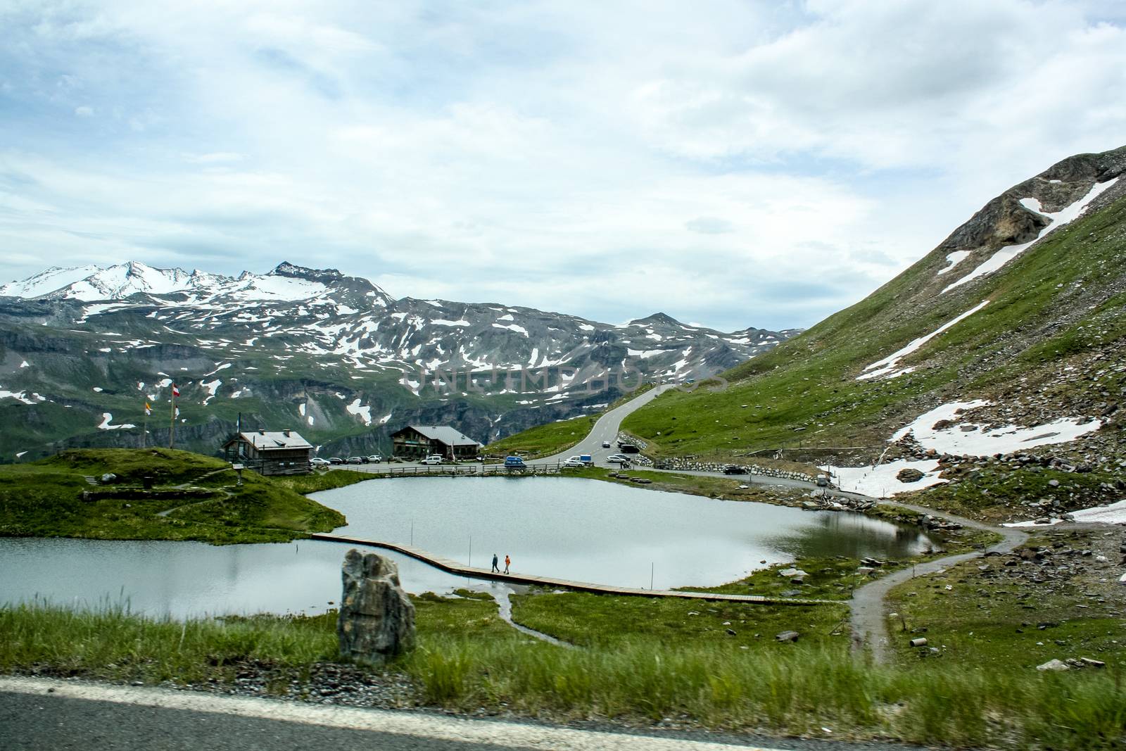 Beautiful mountain lake in the Austrian Alps