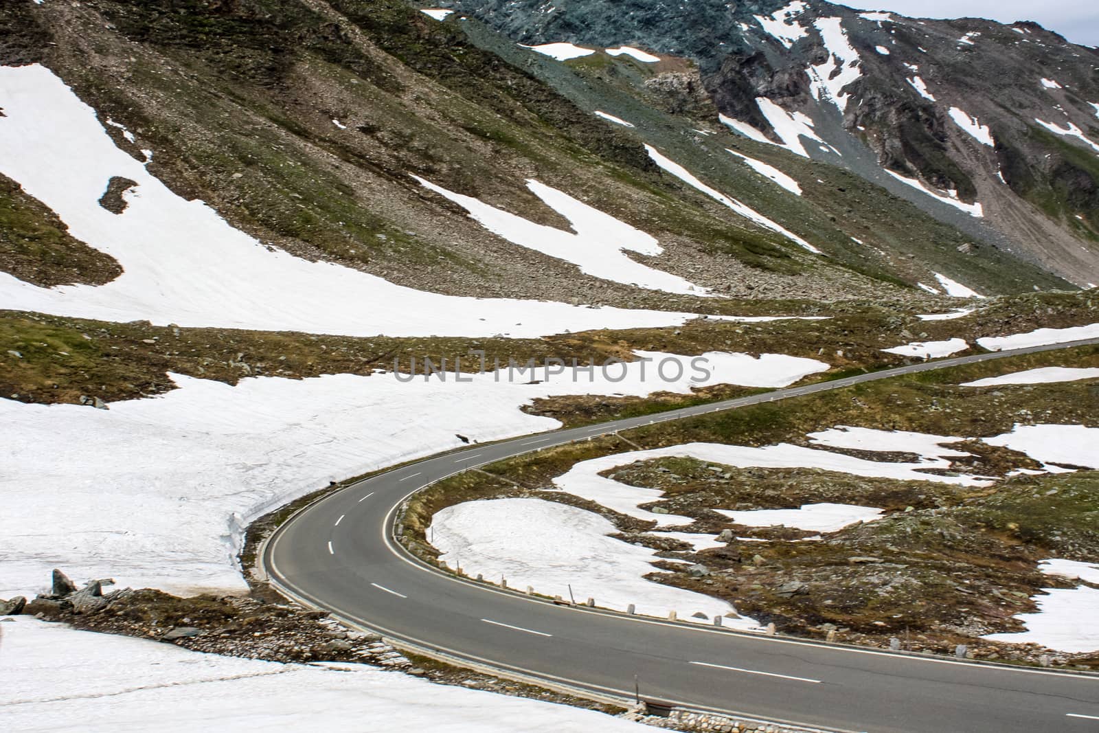 Mountain road. Austrian Alps