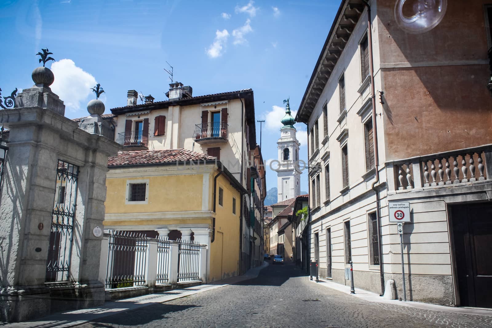 Small European town street by DmitryOsipov