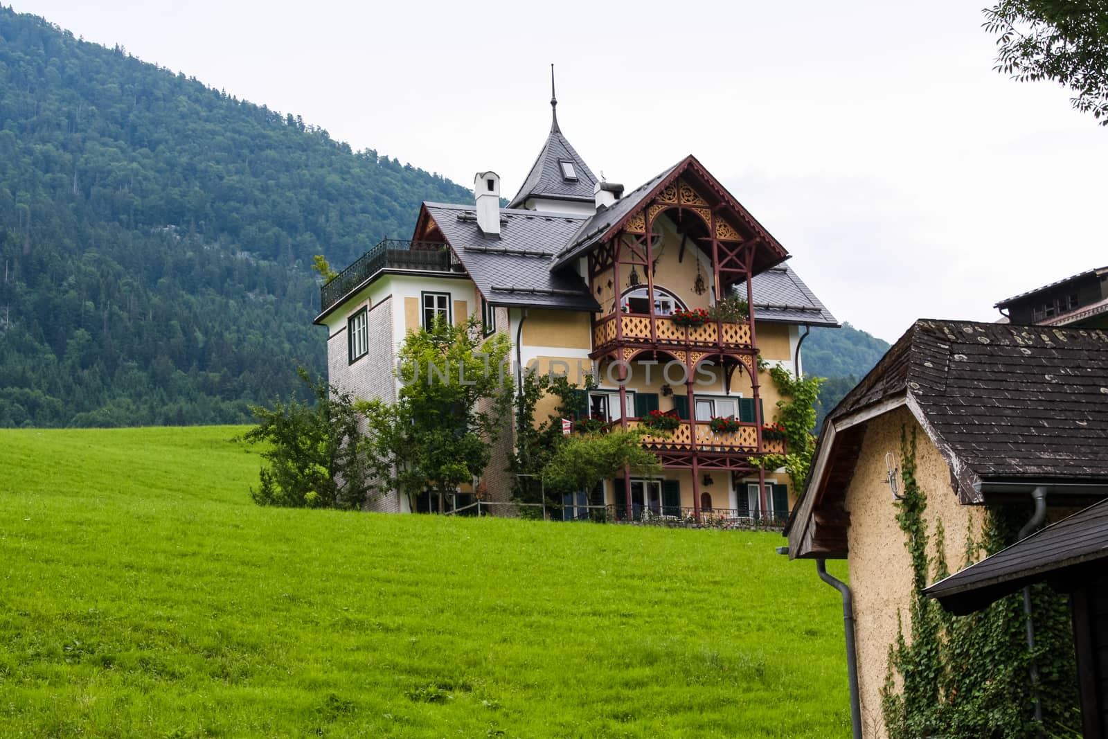 Beautiful house on an alpine meadow