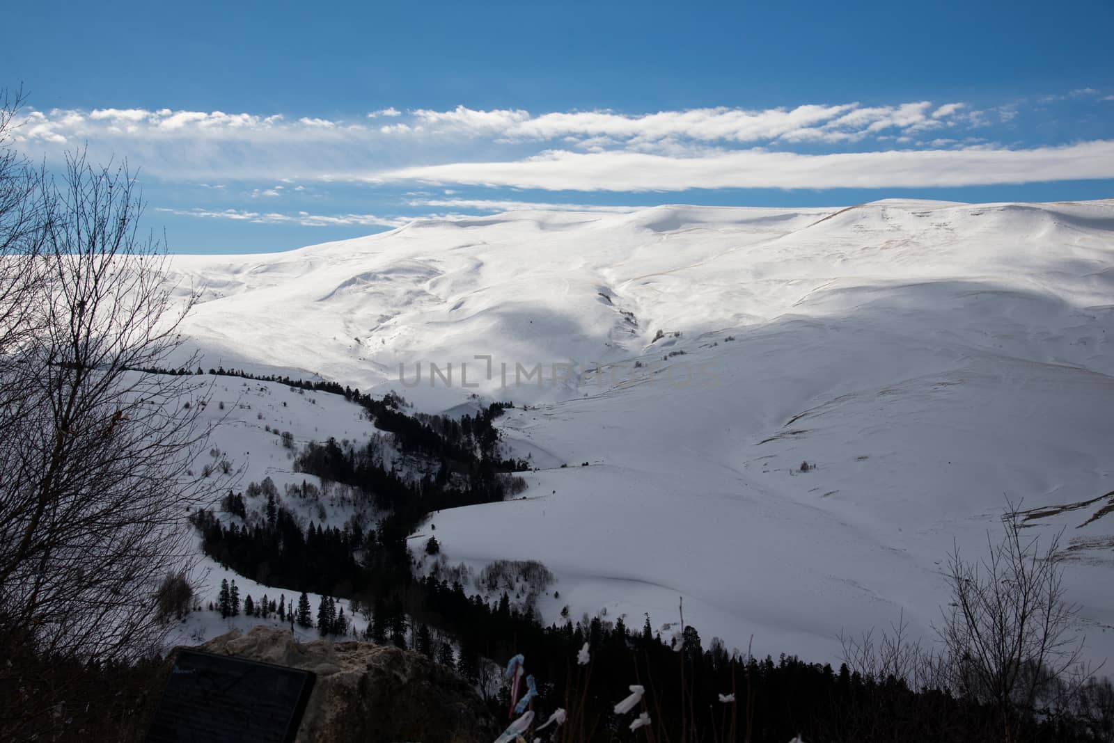 The magnificent mountain scenery of the Caucasus Nature Reserve