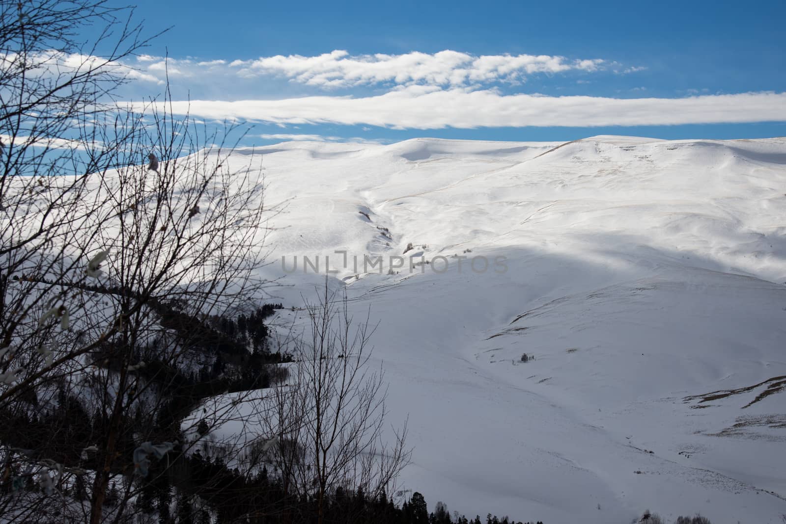 The magnificent mountain scenery of the Caucasus Nature Reserve