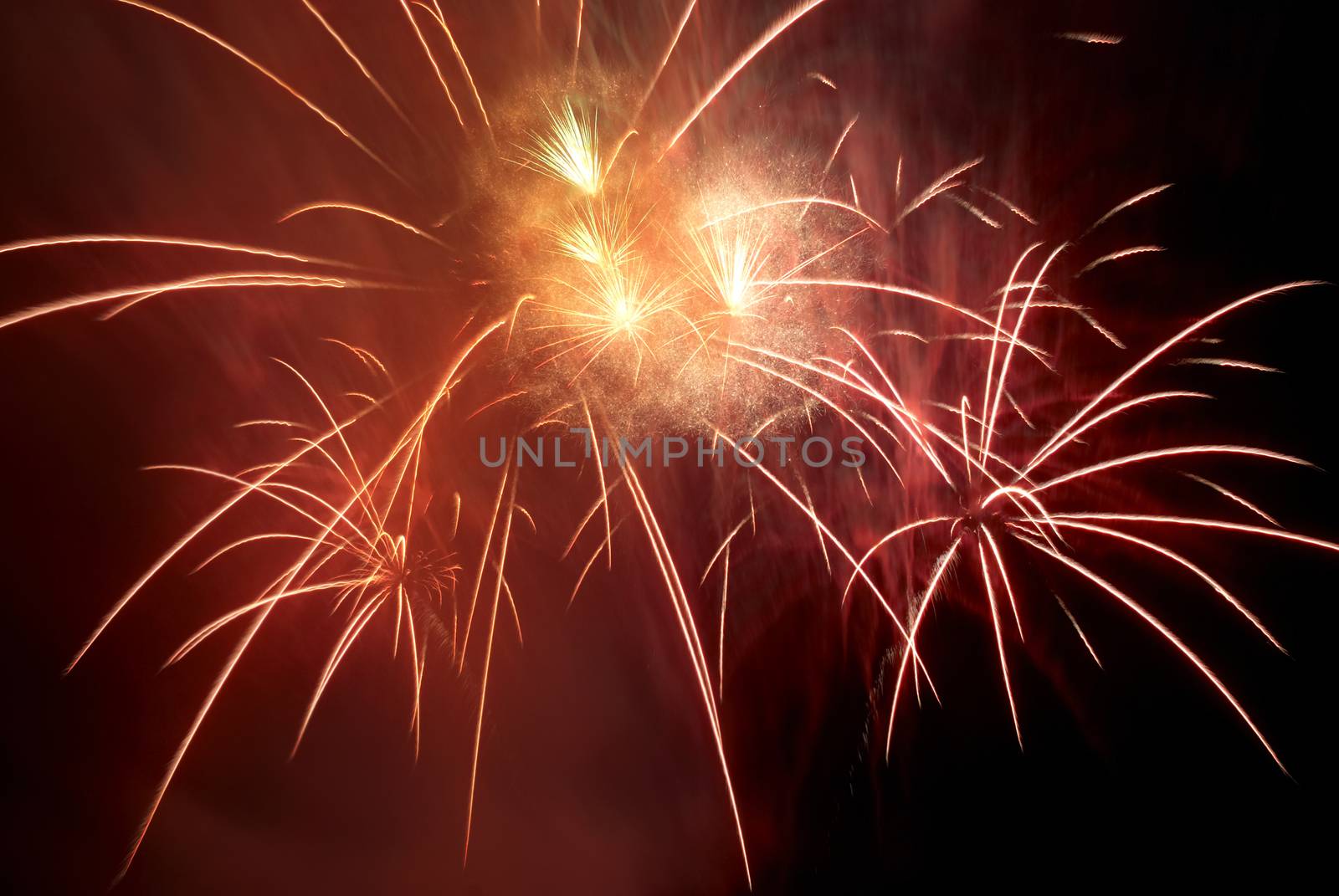 Colorful fireworks by vapi