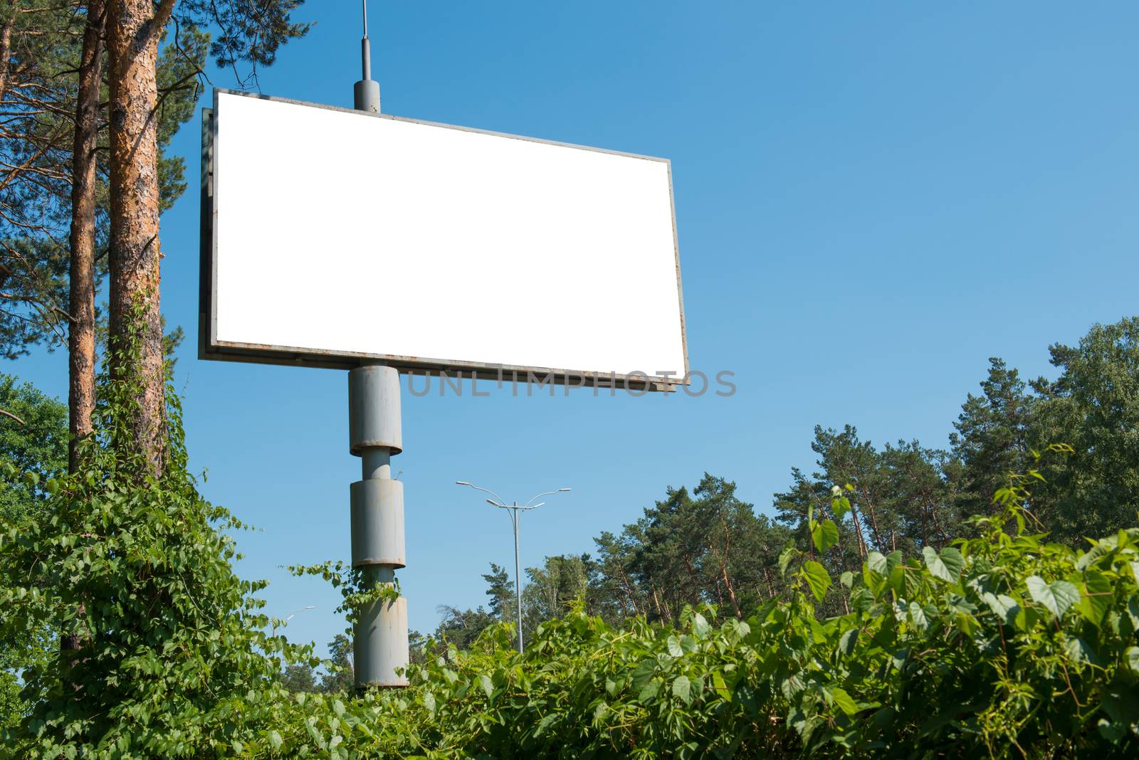 Blank billboard with empty space by vapi