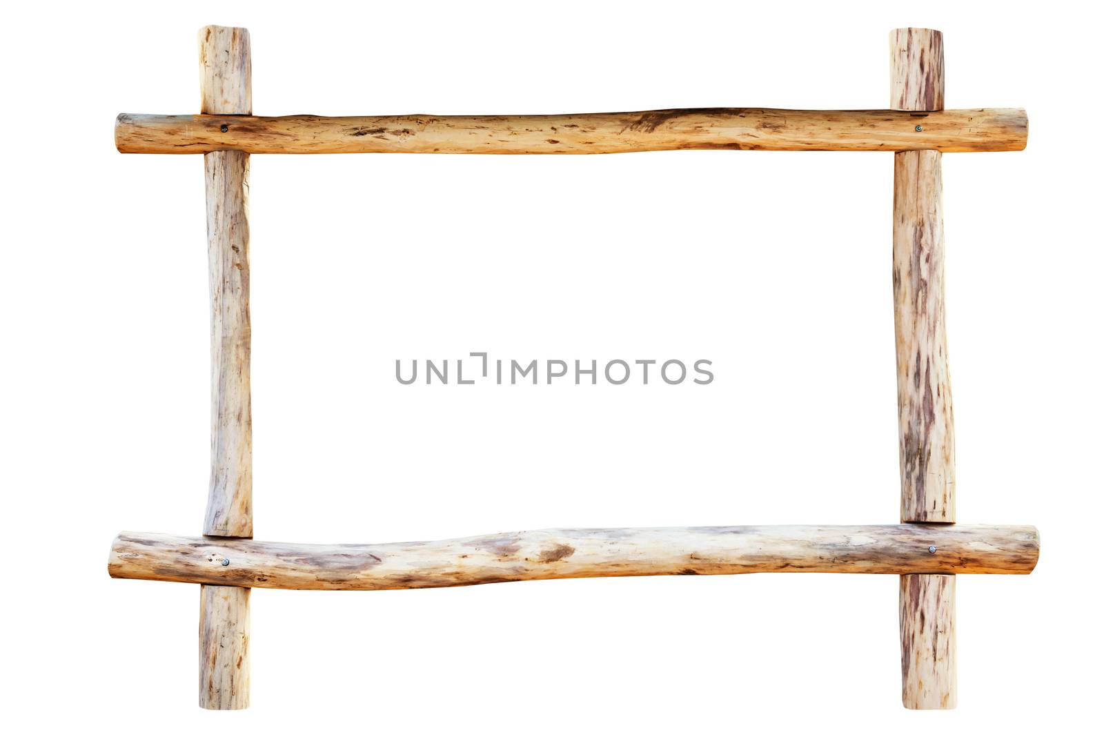 The frame made from oak logs by vapi
