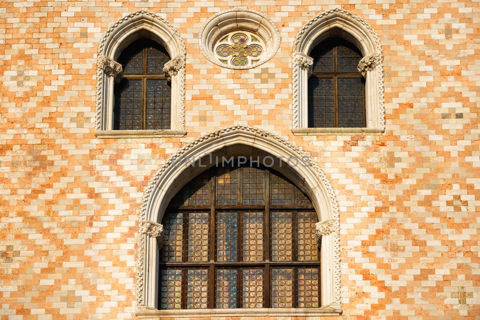 Old window and ornament wall in Venice by vapi