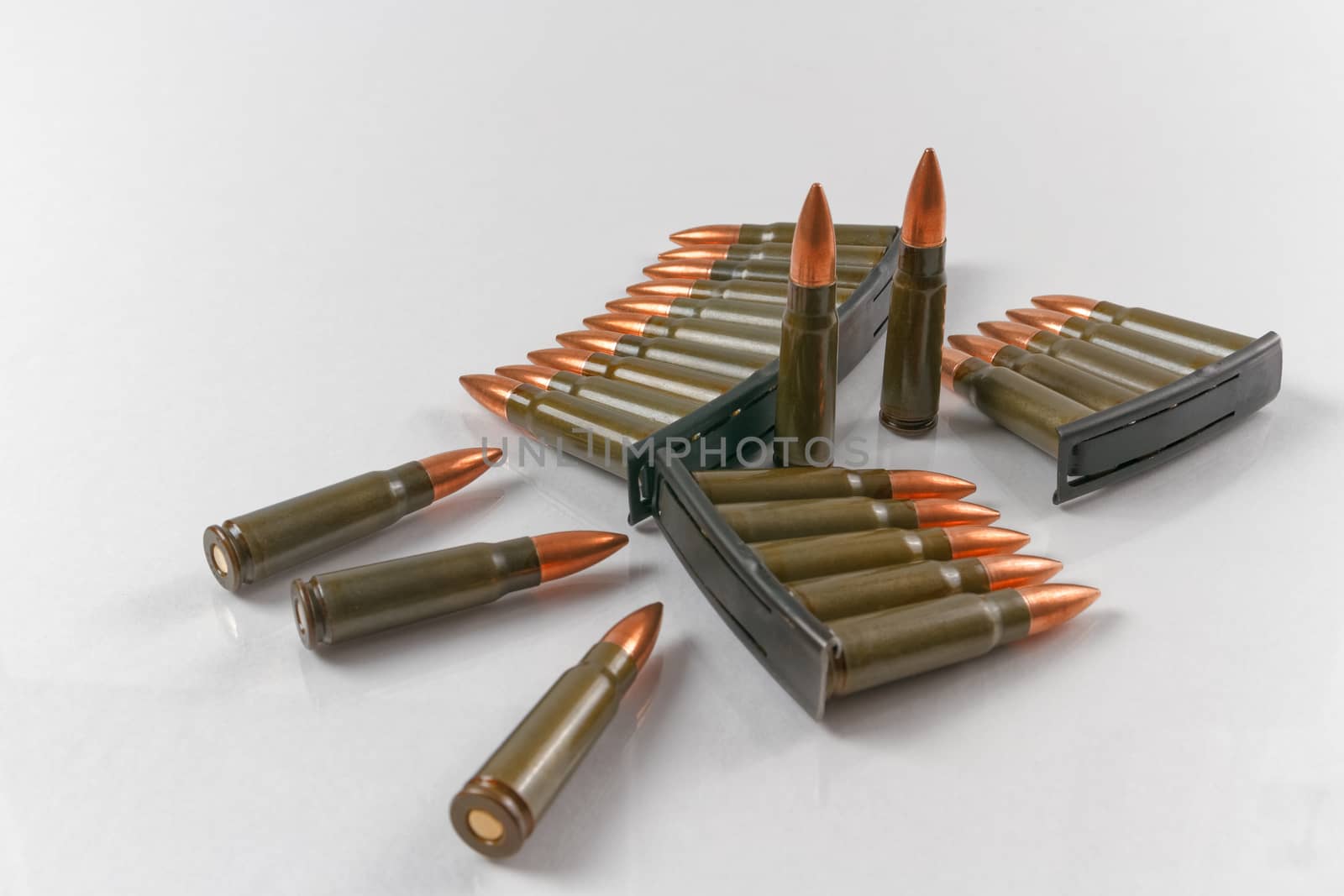 7.62x39 full metal jacket target shooting rifle cartridges with speed loader stripper clips