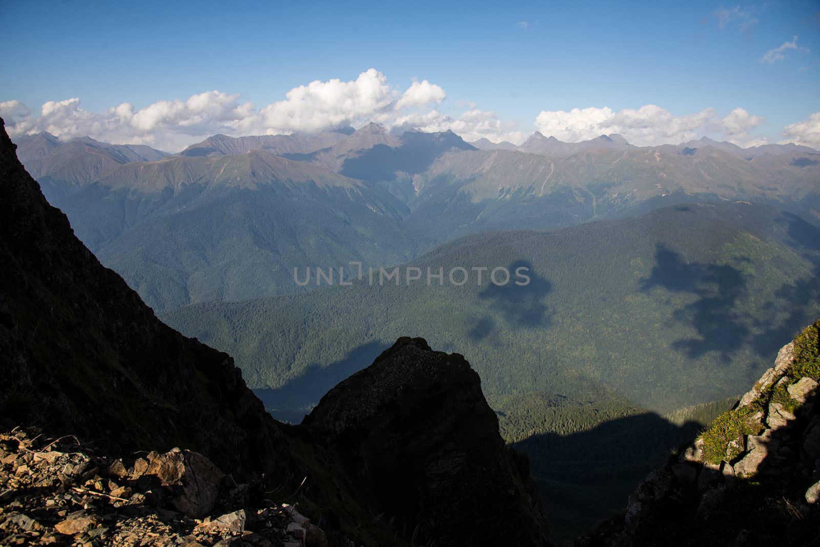 Beautiful mountain scenery of Krasnaya Polyana . Sochi