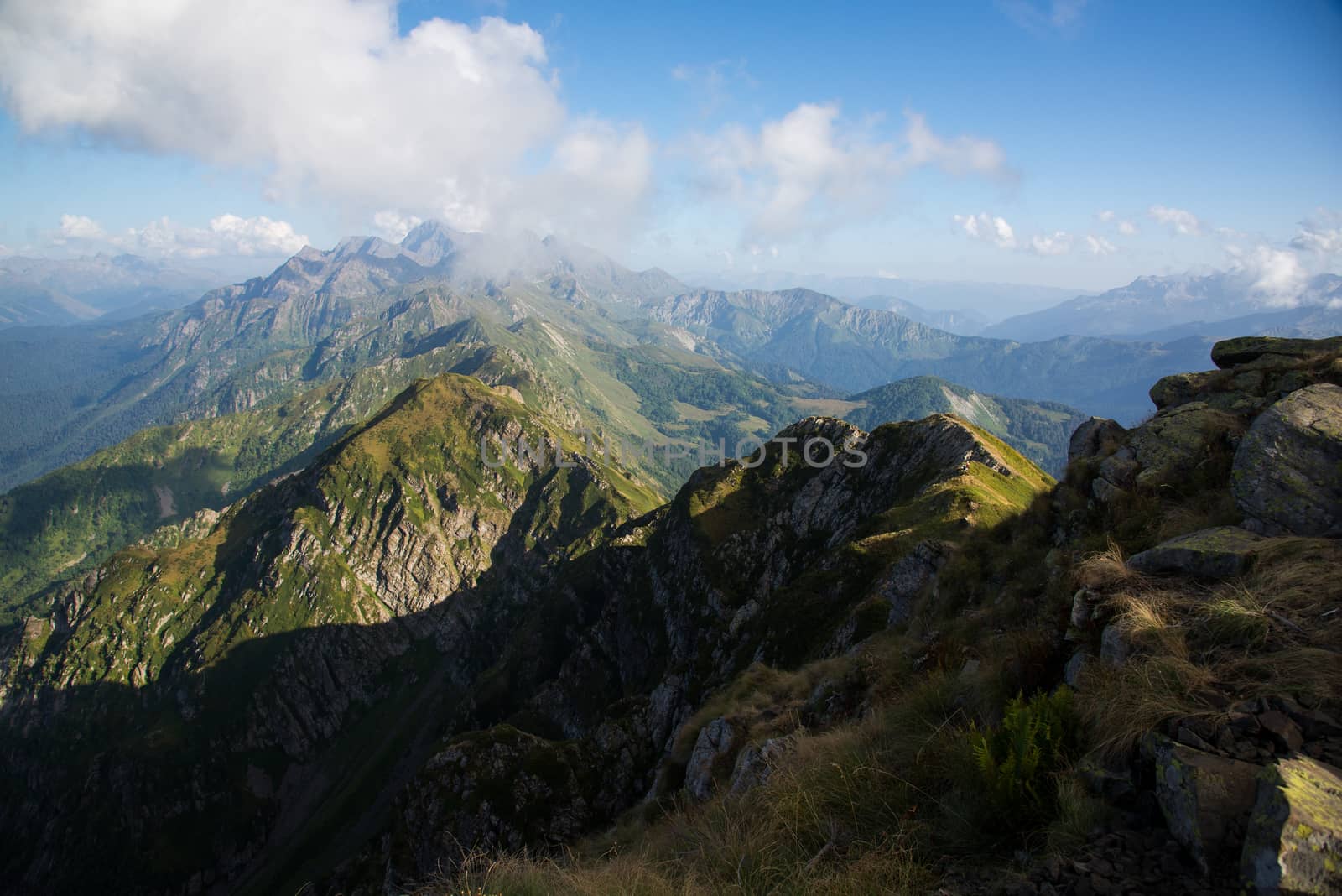 Beautiful mountain scenery of Krasnaya Polyana . Sochi